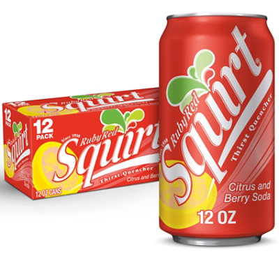 Squirt Ruby Red Grapefruit Soda In Can - 12-12 Fl. Oz. - Image 1