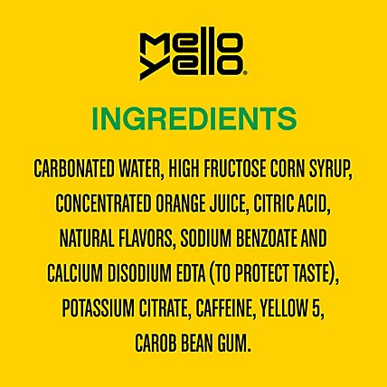 Mello Yello Soda Pop Citrus Flavor - 12-12 Fl. Oz. - Image 5