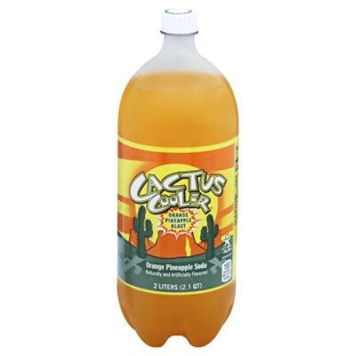 Cactus Cooler Orange Pineapple Soda Bottle - 2 Liter - Image 3