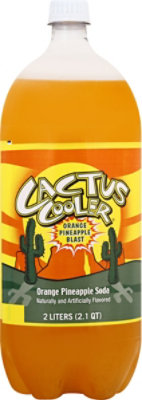 Cactus Cooler Orange Pineapple Soda Bottle - 2 Liter - Image 6