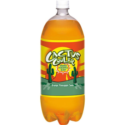 Cactus Cooler Orange Pineapple Soda Bottle - 2 Liter - Image 3