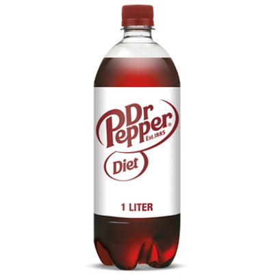 Dr Pepper Diet Soda Bottle - 1 Liter - Image 1