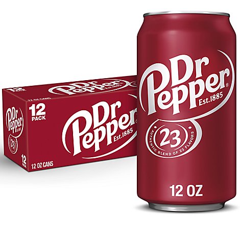 Dr Pepper Soda Fridge Pack - 12 - 12 Oz.