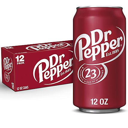 Dr Pepper Soda Fridge Pack - 12 - 12 Oz. - Image 1