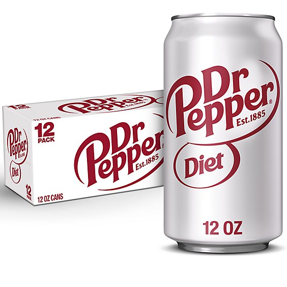 Dr Pepper Diet Soda Fridge Pack - 12 - 12 Oz.