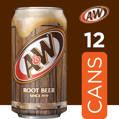 A&W Root Beer Soda In Can - 12-12 Fl. Oz. - Image 3