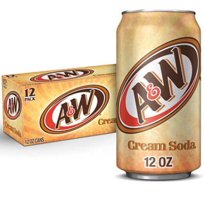 A&W Cream Soda In Can - 12-12 Fl. Oz.