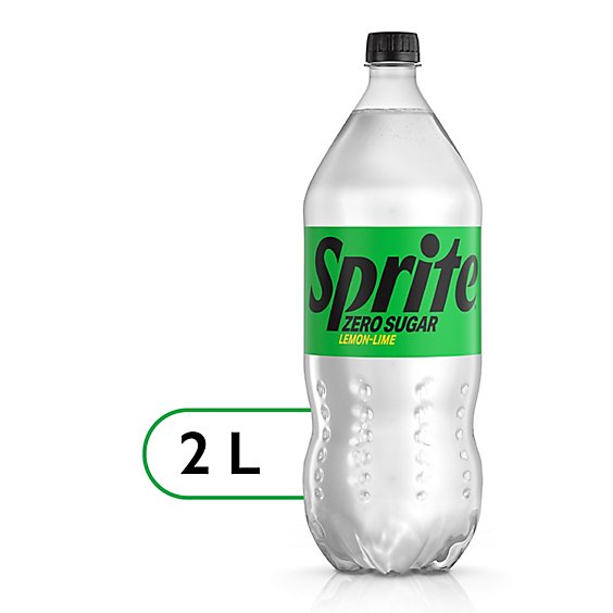 Sprite Zero Sugar Soda Pop Lemon Lime - 2 Liter