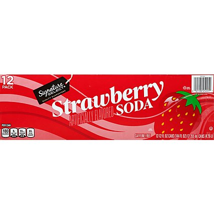 Signature SELECT/Refreshe Soda Strawberry - 12-12 Fl. Oz. - Image 3