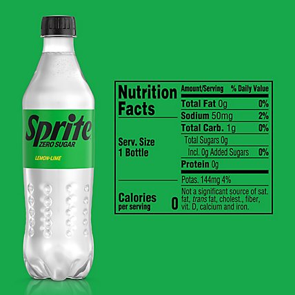 Sprite Zero Sugar Soda Pop Lemon Lime Pack In Bottles - 6-16.9 Fl. Oz. - Image 4