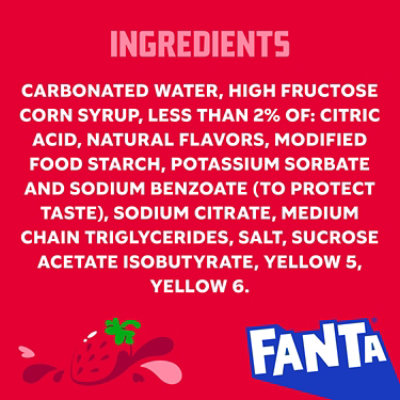 Fanta Soda Strawberry - 20 Fl. Oz. - Image 3