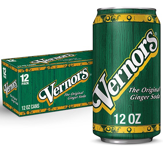 Vernors Ginger Soda In Can - 12-12 Fl. Oz.