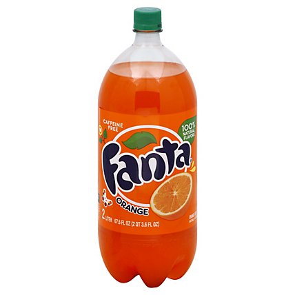Fanta Soda Pop Orange Flavored - 2 Liter - Image 1