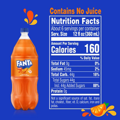 Fanta Soda Orange - 2 Liter - Image 3