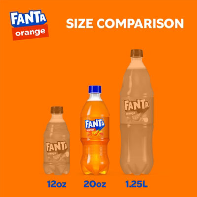 Fanta Soda Pop Orange Flavored - 20 Fl. Oz. - Image 2