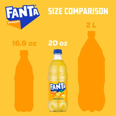 Fanta Soda Pineapple - 20 Fl. Oz. - Image 2