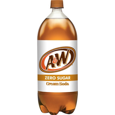 A&W Zero Sugar Cream Soda Bottle - 2 Liter - Image 4