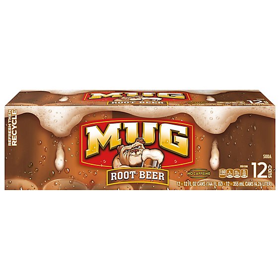 MUG Soda Root Beer No Caffeine - 12-12 Fl. Oz.