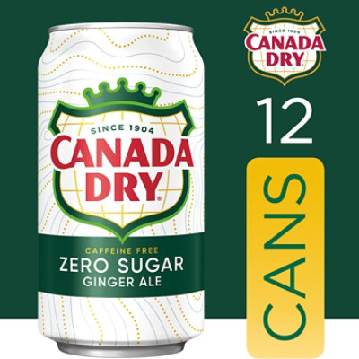 Canada Dry Zero Sugar Ginger Ale Soda Cans - 12-12 Fl. Oz. - Image 2