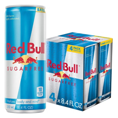 Red Bull Sugar Free Energy Drink - 4-8.4 Fl. Oz. - Image 1