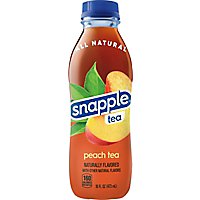 Snapple Peach Tea Recycled Plastic Bottle - 16 Fl. Oz. - Image 1