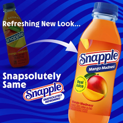 Snapple Mango Madness Flavored Juice Drink In Recycled Plastic Bottle - 16 Fl. Oz. - Image 4