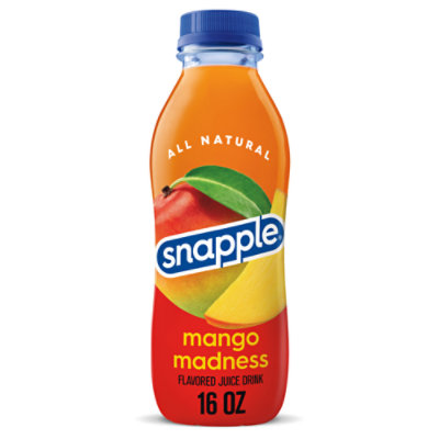 Snapple Mango Madness Flavored Juice Drink In Recycled Plastic Bottle - 16 Fl. Oz.