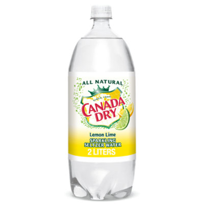 Canada Dry Lemon Lime Sparkling Seltzer Water Bottle - 2 Liter - Image 1