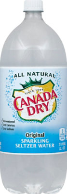 Canada Dry Original Sparkling Seltzer Water Bottle - 2 Liter - Image 1