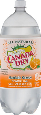 Canada Dry Mandarin Orange Sparkling Seltzer Water Bottle - 2 Liter - Image 4