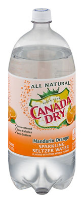 Canada Dry Mandarin Orange Sparkling Seltzer Water Bottle - 2 Liter - Image 3