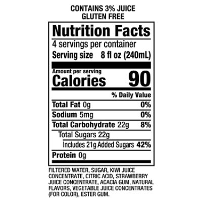 Snapple Kiwi Strawberry Juice Drink Bottle - 32 Fl. Oz. - Image 5