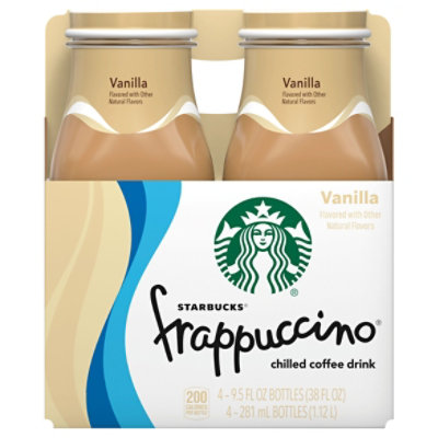 Starbucks frappuccino Coffee Drink Chilled Vanilla - 4-9.5 Fl. Oz.
