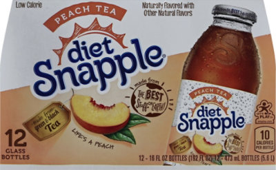 Snapple Diet Iced Tea Peach - 12-16 Fl. Oz. - Image 3
