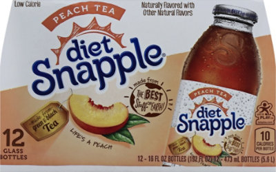Snapple Diet Iced Tea Peach - 12-16 Fl. Oz. - Image 2