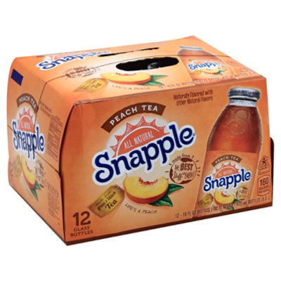 Snapple Peach Tea 16 Fl Oz Bottle, Flavored
