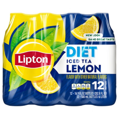 Lipton Iced Tea Lemon Diet - 12-16.9 Fl. Oz. - Image 2