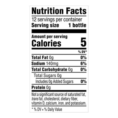 lipton ice tea nutrition label