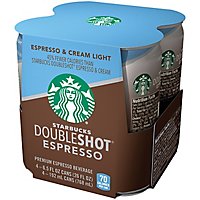 Starbucks Espresso Beverage Double Shot & Cream Light - 4-6.5 Fl. Oz. - Image 2