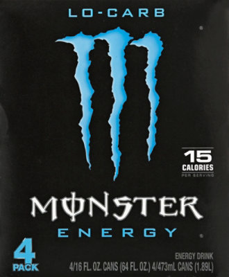 Monster Energy Lo-Carb Energy Drink - 4-16 Fl. Oz. - Image 2