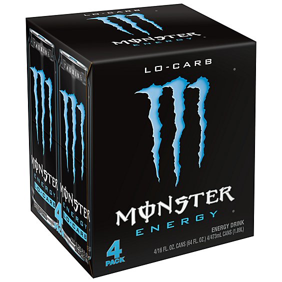 Monster Energy Lo Carb Energy Drink - 4-16 Fl. Oz.