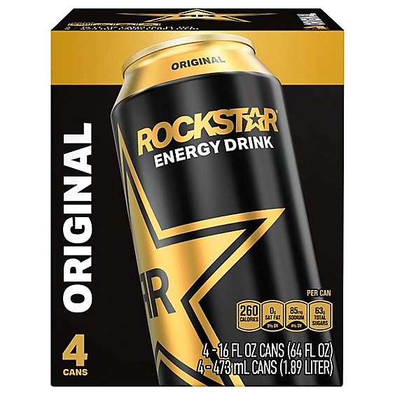 Rockstar Energy Drink - 4-16 Fl. Oz.