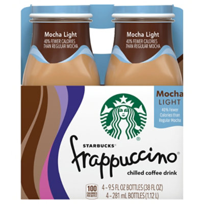 Starbucks frappuccino Coffee Drink Chilled Mocha Light - 4-9.5 Fl. Oz.
