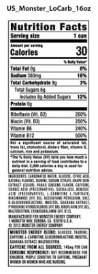 Monster Energy Locarb - 16 Fl. Oz. - Image 2