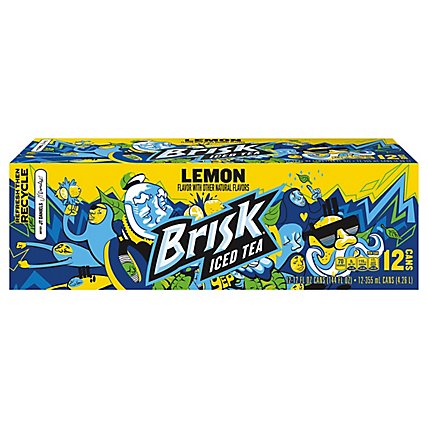 Brisk Iced Tea Lemon - 12-12 Fl. Oz. - Image 3