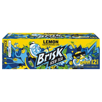 Brisk Iced Tea Lemon - 12-12 Fl. Oz.