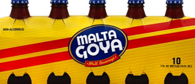 Malta Goya Malt Beverage Non-Alcoholic Bottle - 10-7 Fl. Oz. - Image 2