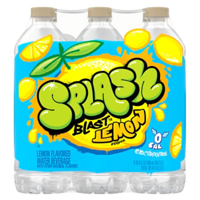 Splash Refresher Lemon Flavored Water - 6-16.9 Fl. Oz. - Image 6
