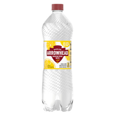 Arrowhead Mountain Spring Water Sparkling Lively Lemon - 33.8 Fl. Oz.