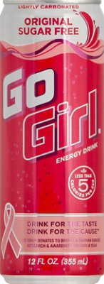 Go Girl Energy Drink Sugar Free Original - 12 Fl. Oz. - Image 2